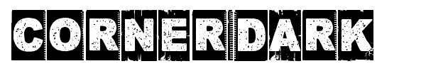 Corner Dark font preview